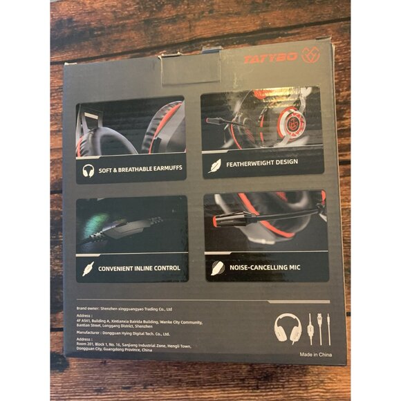 Tatybo XW1 Gaming Headset PC PS5 PS4 Noise-Cancelling Mic Soft Earmuffs Featherw - Picture 2 of 8